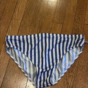 Striped Blue and White Aussie Bum Men’s Swim Brief